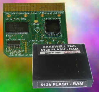 512K/512K Flash/RAM card